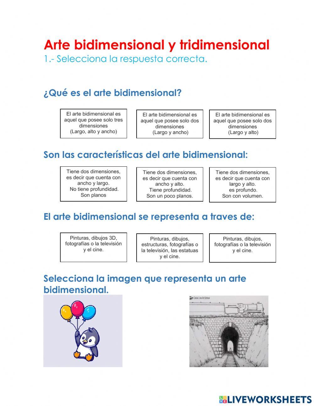 Arte bidi y tridimencional