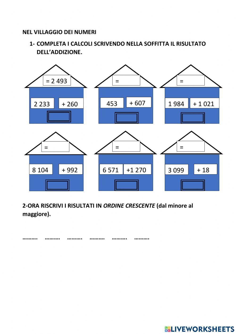 Nel villaggio dei numeri