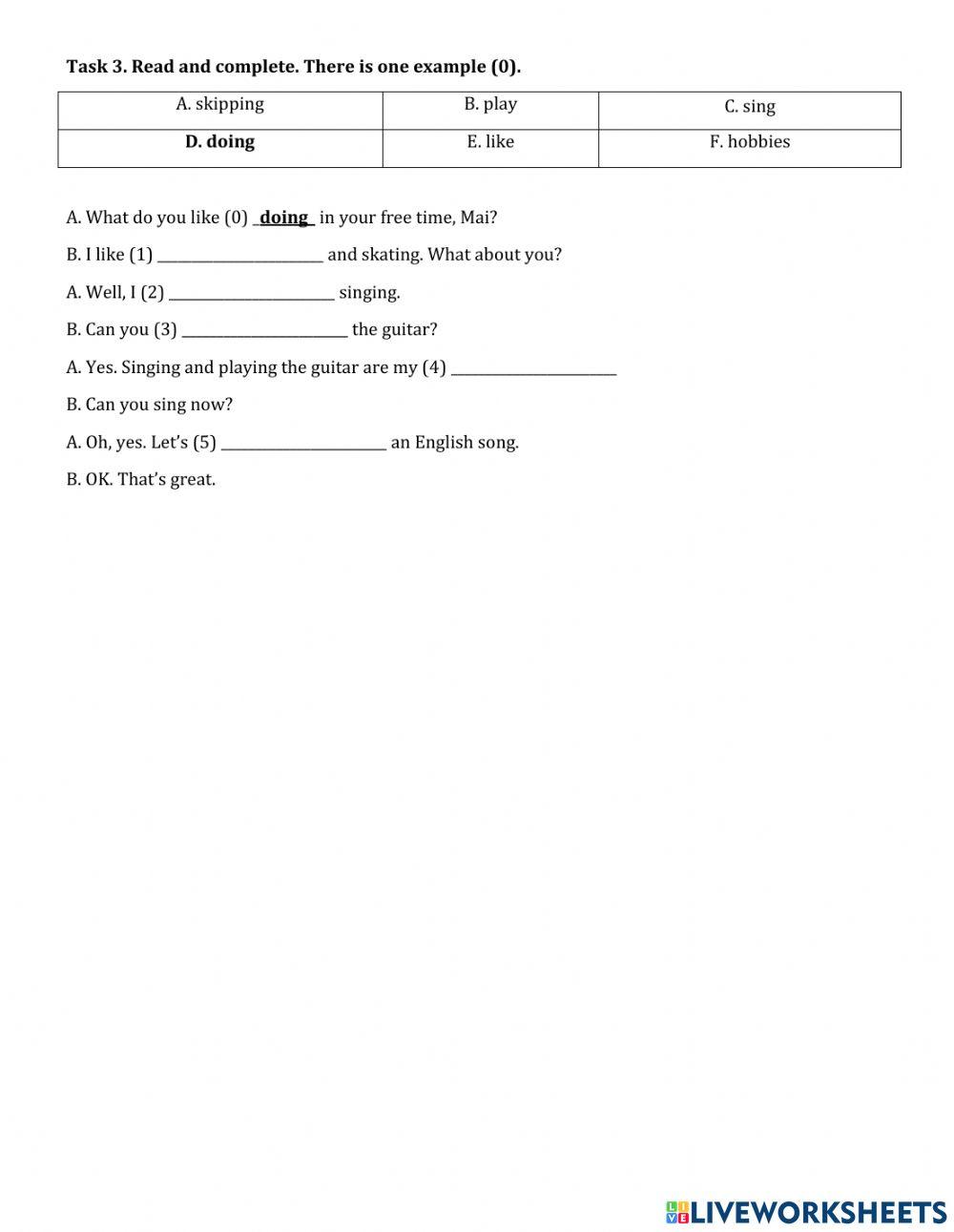 Tiếng Anh 4 - Unit 7