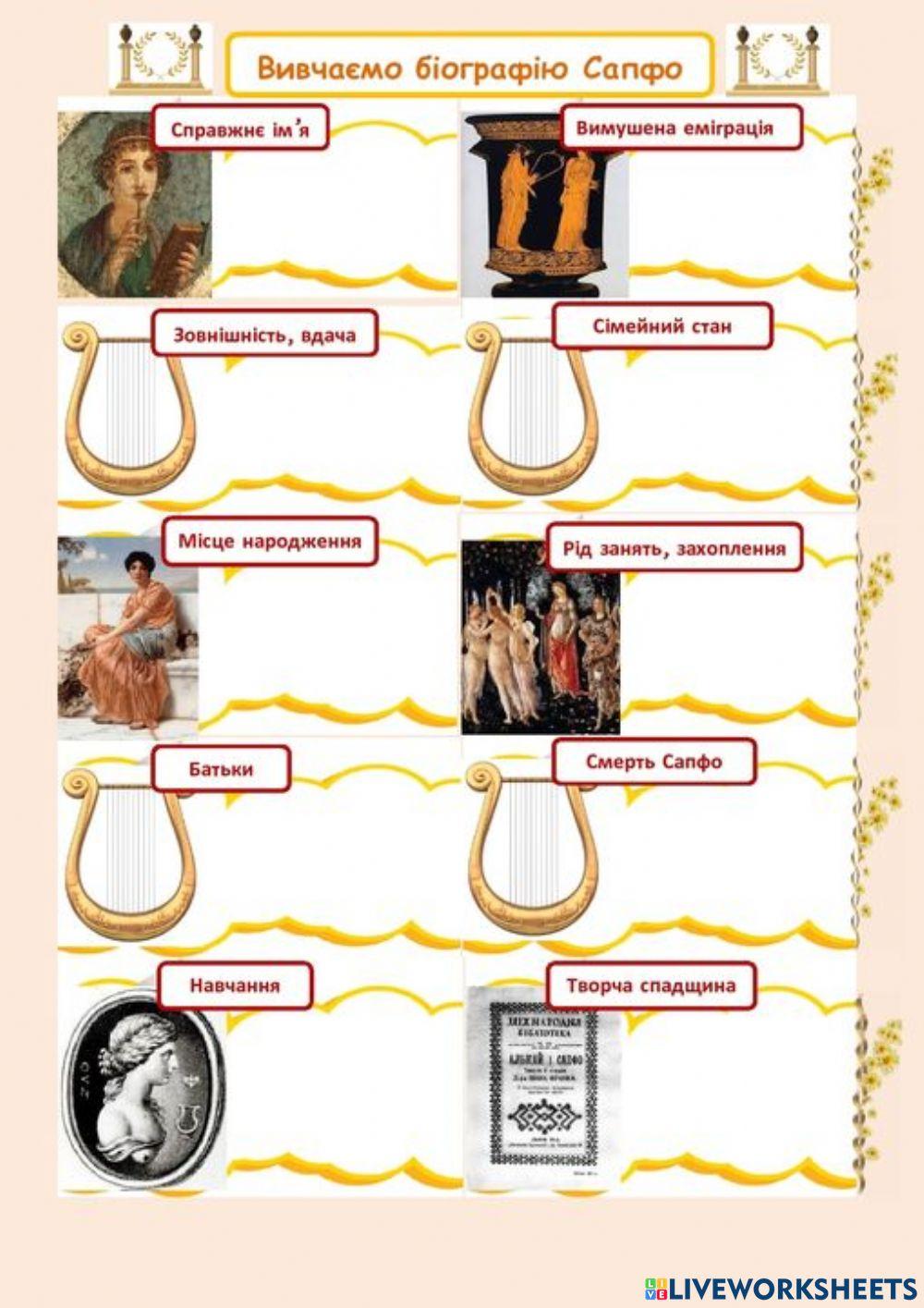 Cапфо біографія