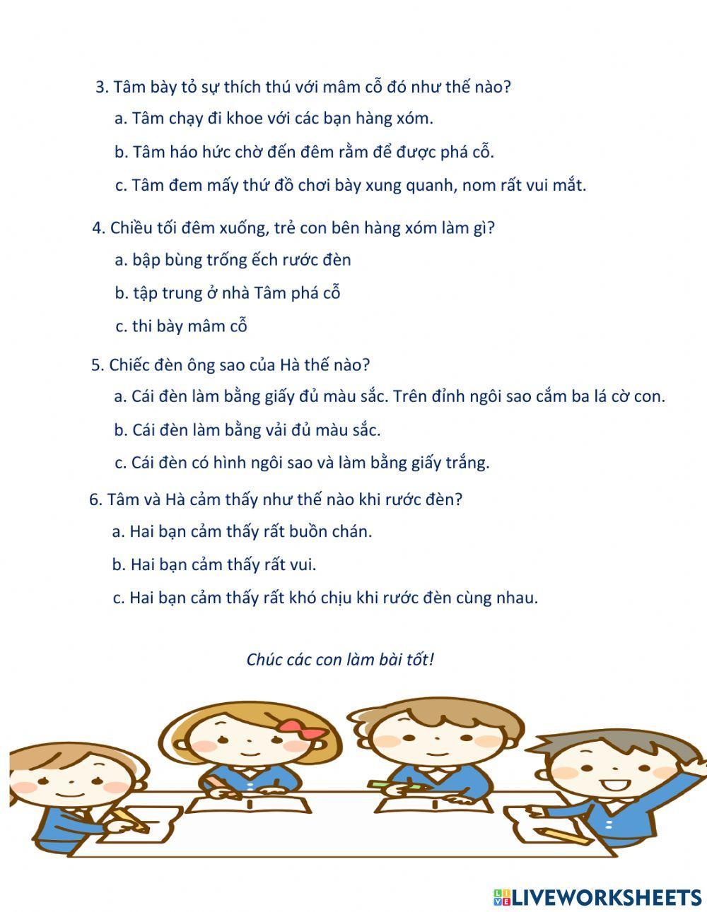 TVNC-Phiếu học tập-Buổi 1