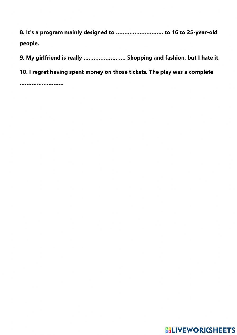 B2.2 Vocabulary part 1