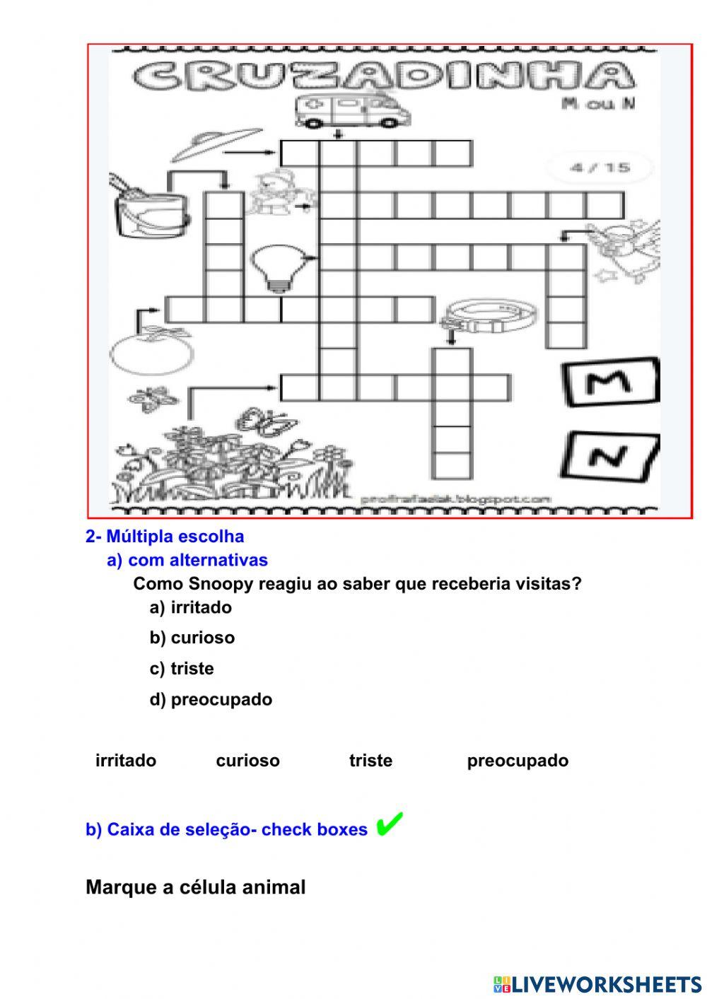 TREINO LIVEWORKSHEETS