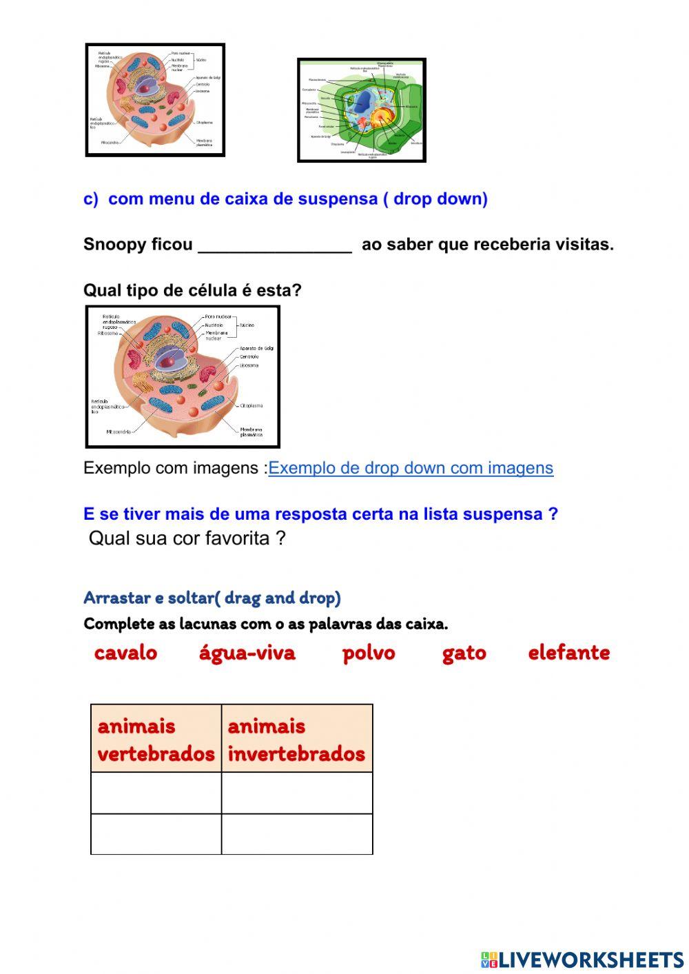TREINO LIVEWORKSHEETS