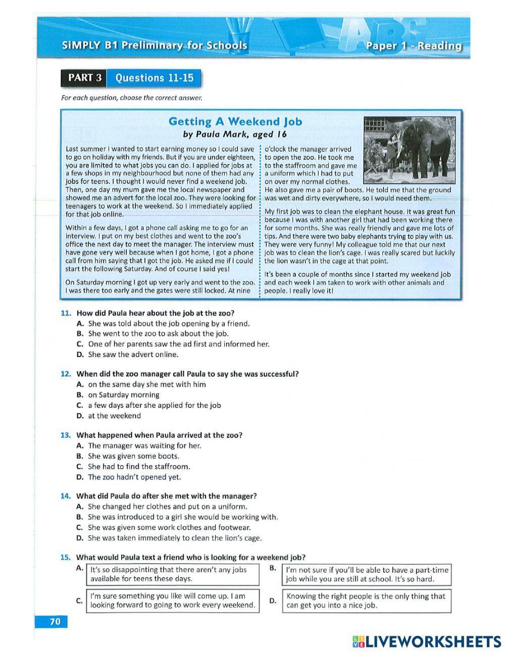 Simply PET 4 READING