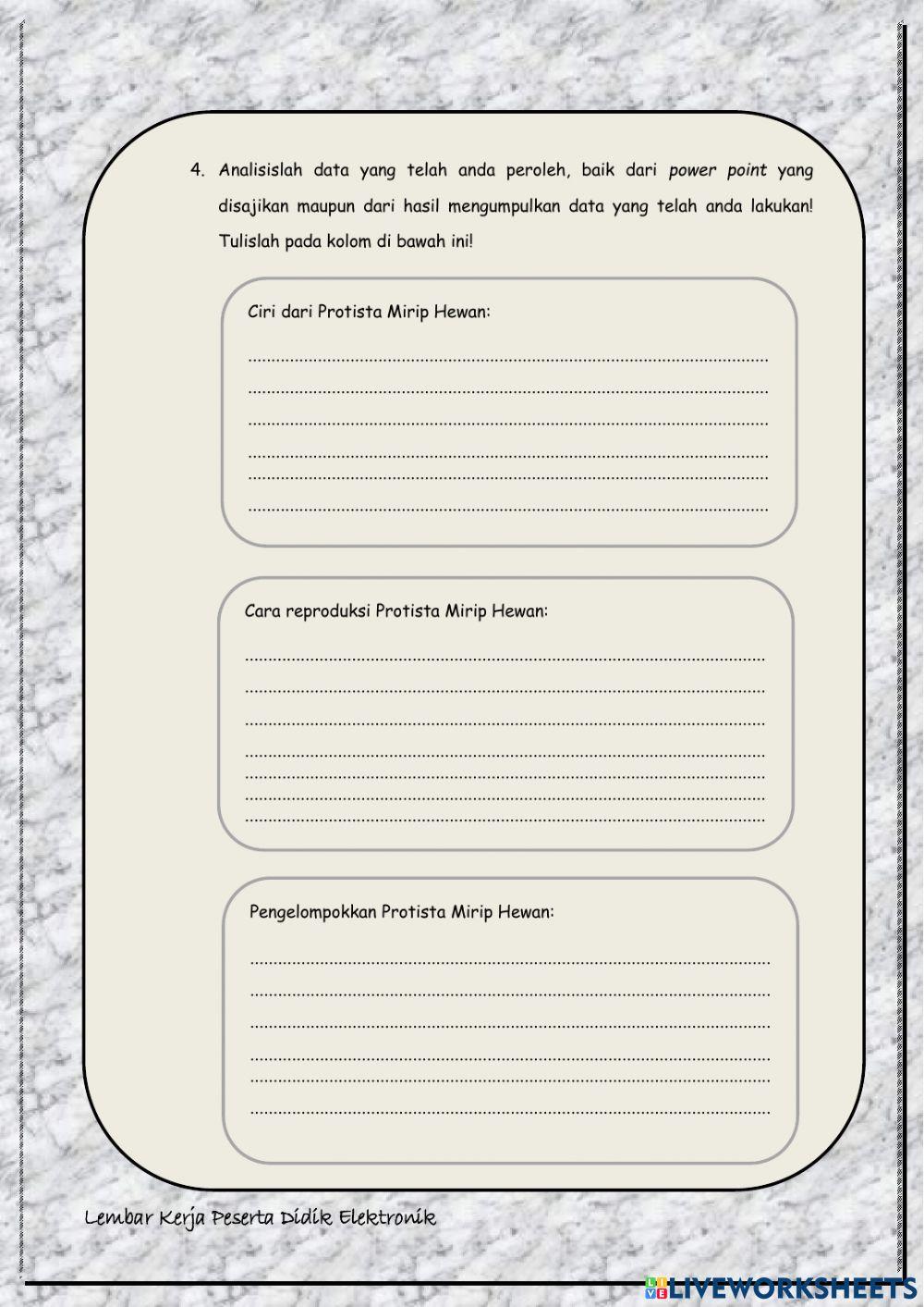 LKPD Elektronik Berbasis Pendekatan Saintifik Konsep Protista