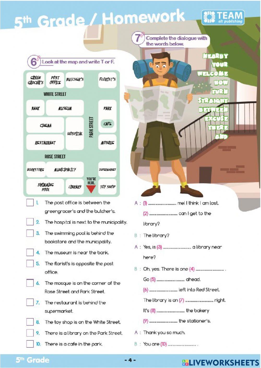 5th grade break homework