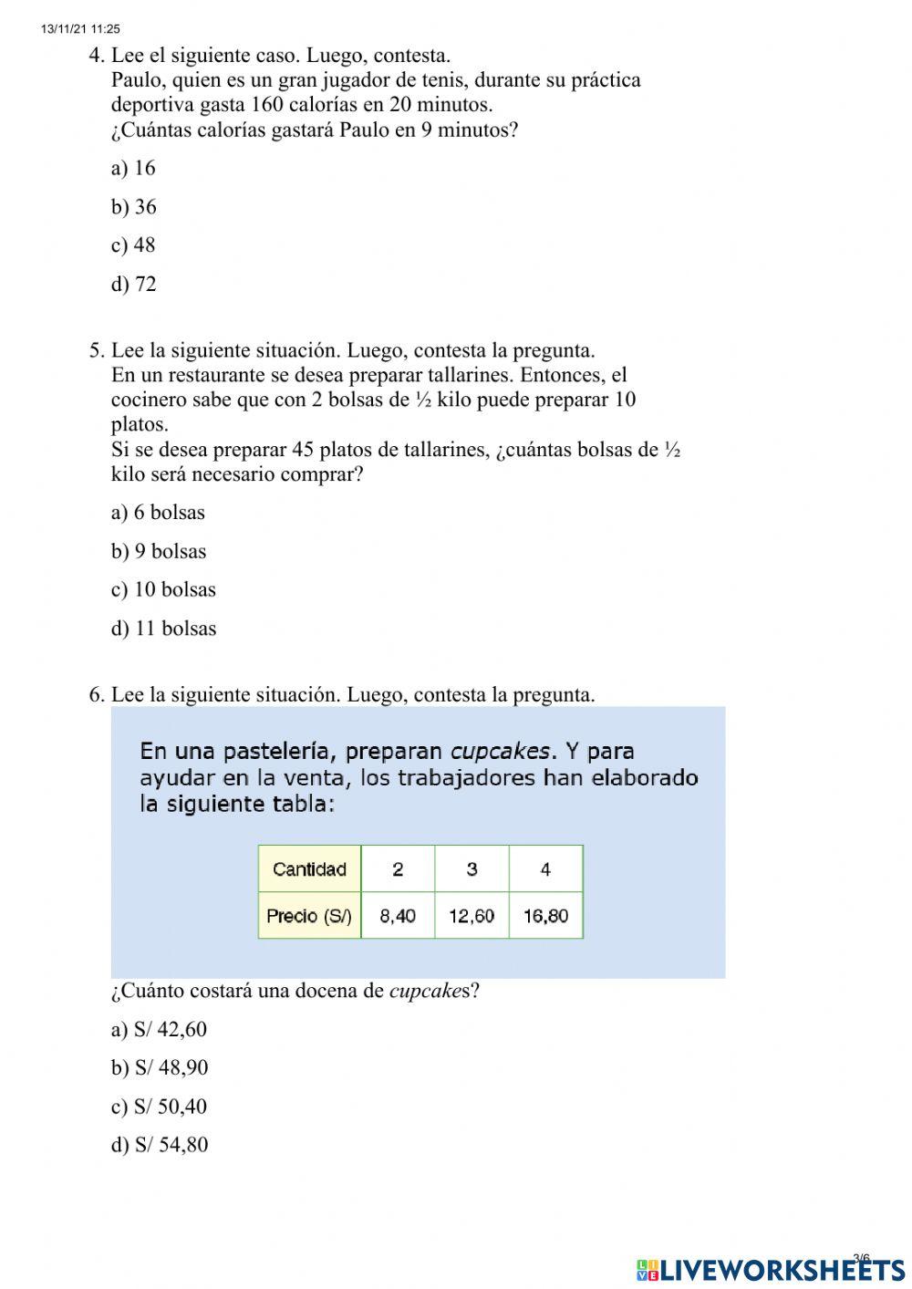 Proporcionalidad directa