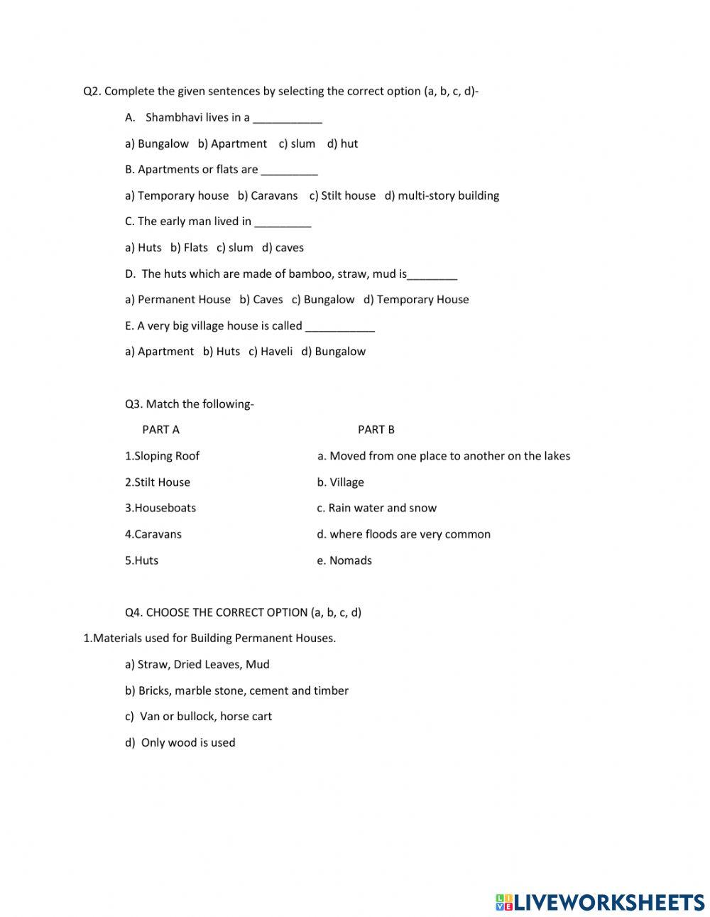 Revision Worksheet Social Science worksheet | Live Worksheets