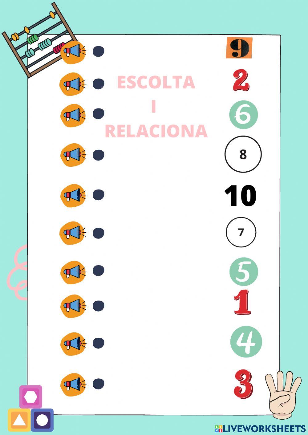 Números de l'1 al 10