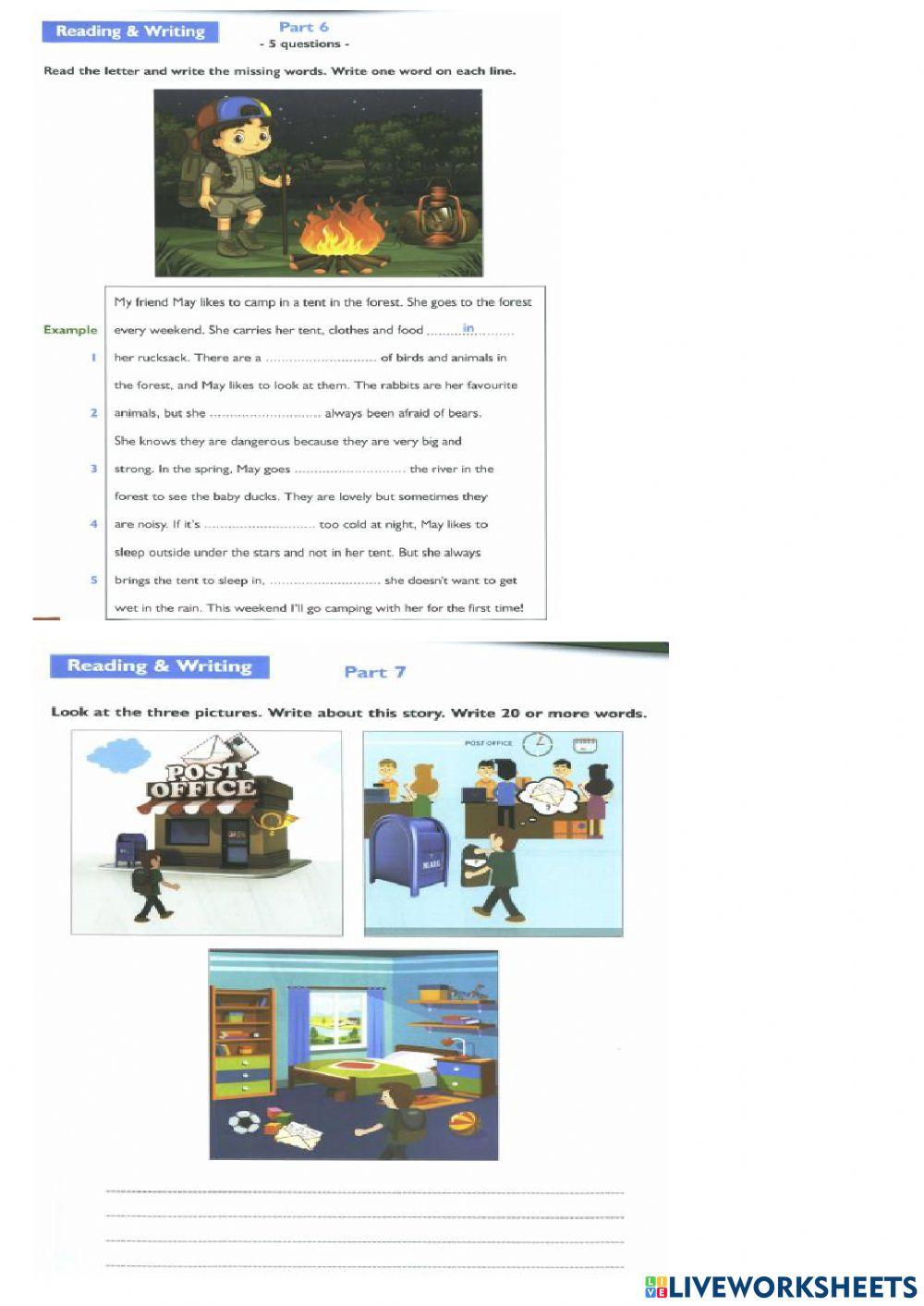 flyers reading and writing 