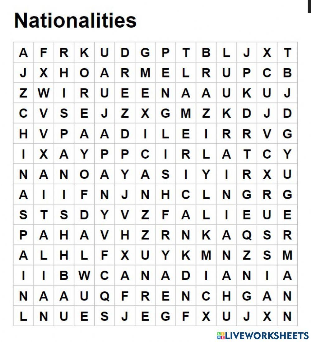 Nationalities