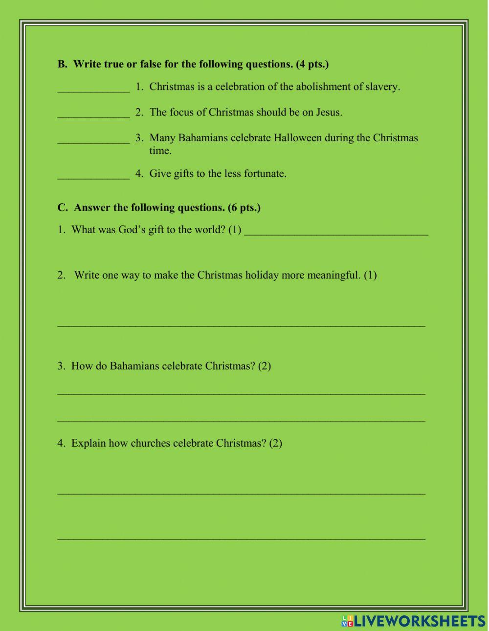 Celebrating Christmas