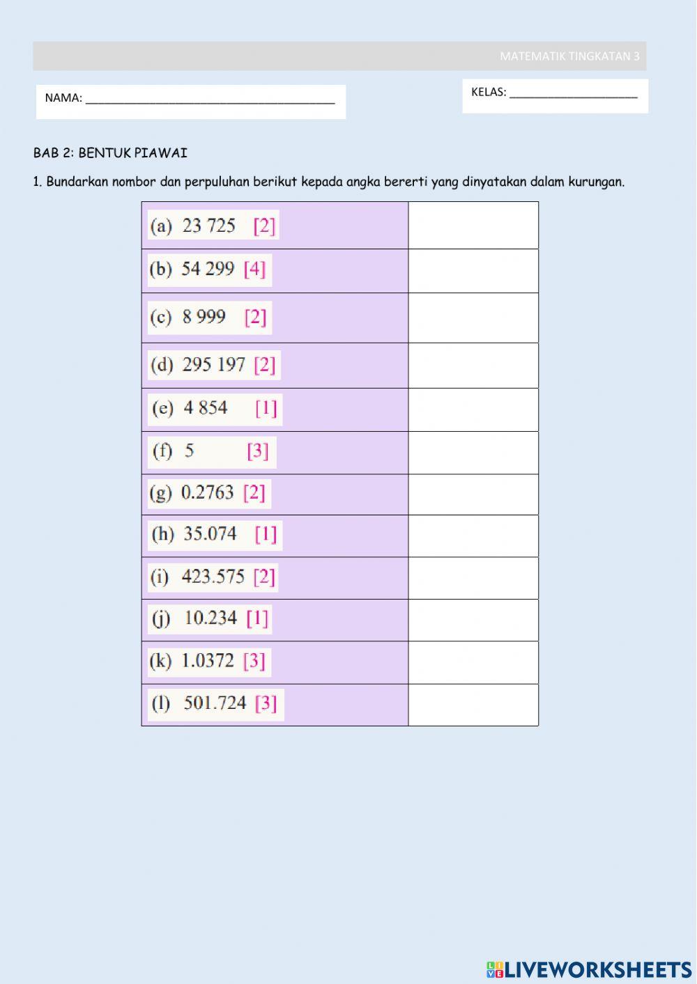 Bab 2: bentuk piawai