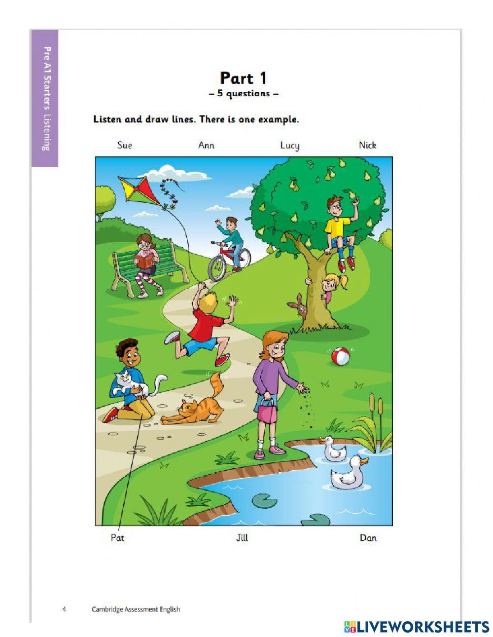 Yle A1 starter Shima