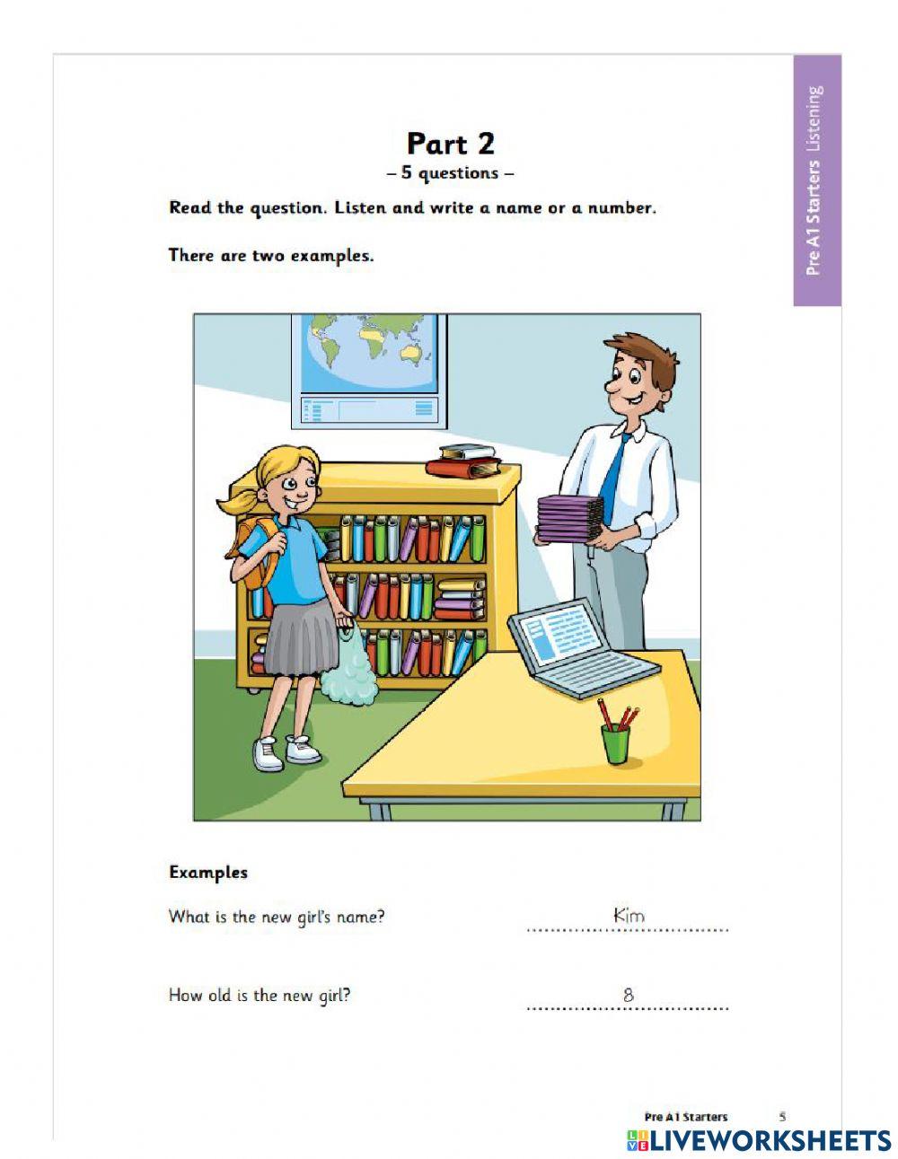 Yle A1 starter Shima