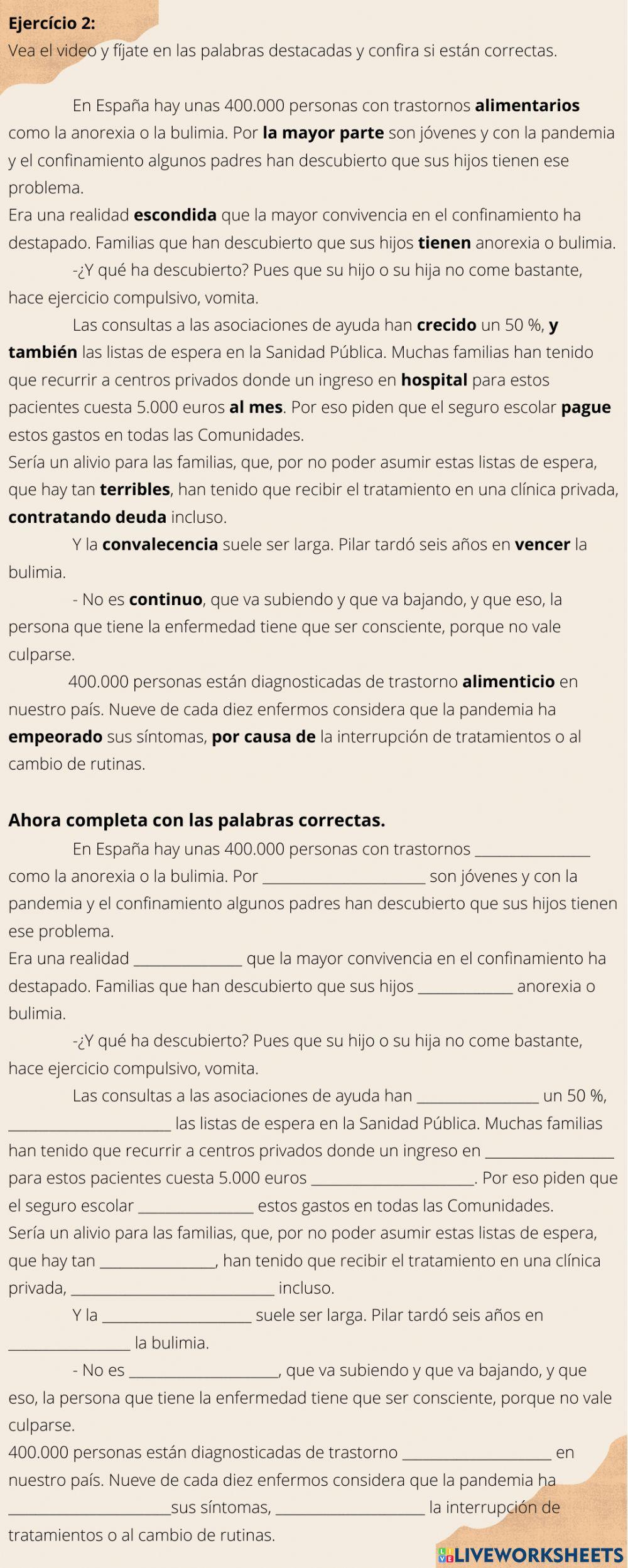 Trastornos alimentarios