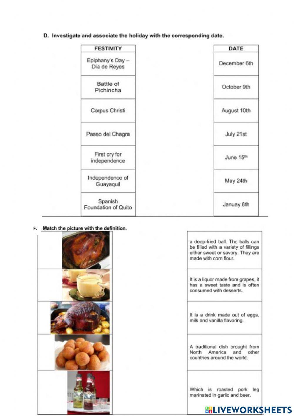 Festivities and traditions from Ecuador