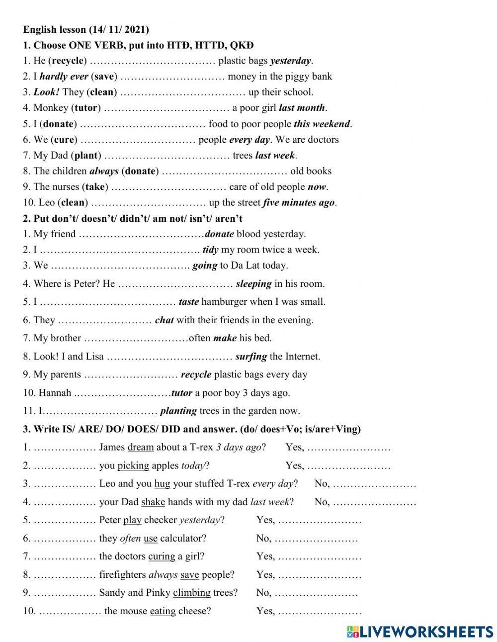 14.11 Group 4 HTĐ HTTD QKĐ question review