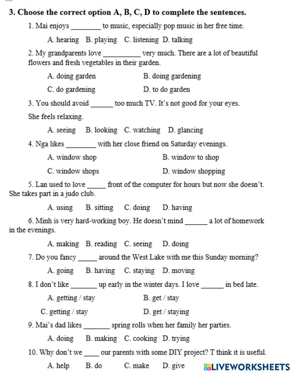 Kiểm tra vở bài tập T.A