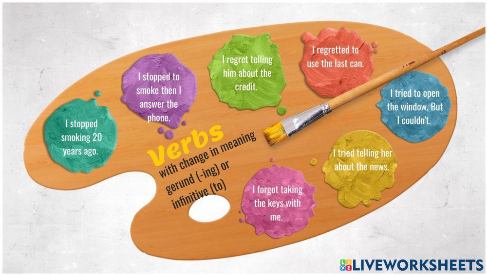 Gerund or infinitive change in meaning.