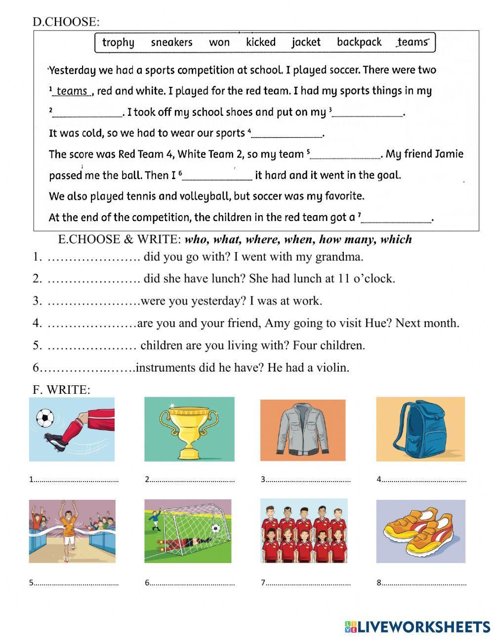 UNIT 6 LESSON 1 family & Friends 5