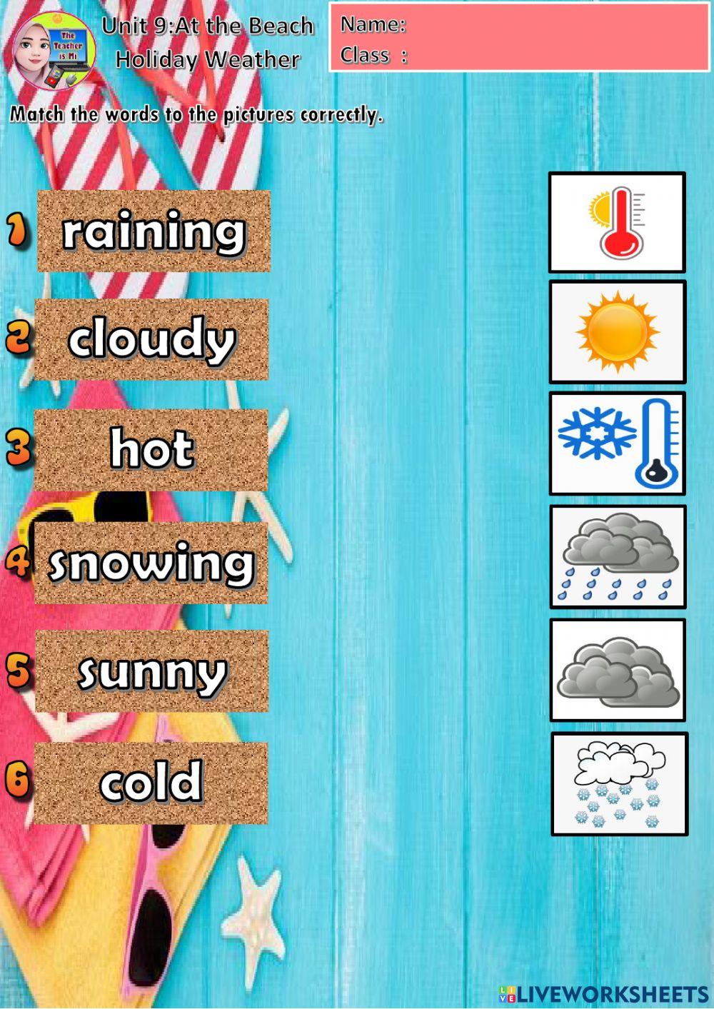 Year 2 Holiday Weather