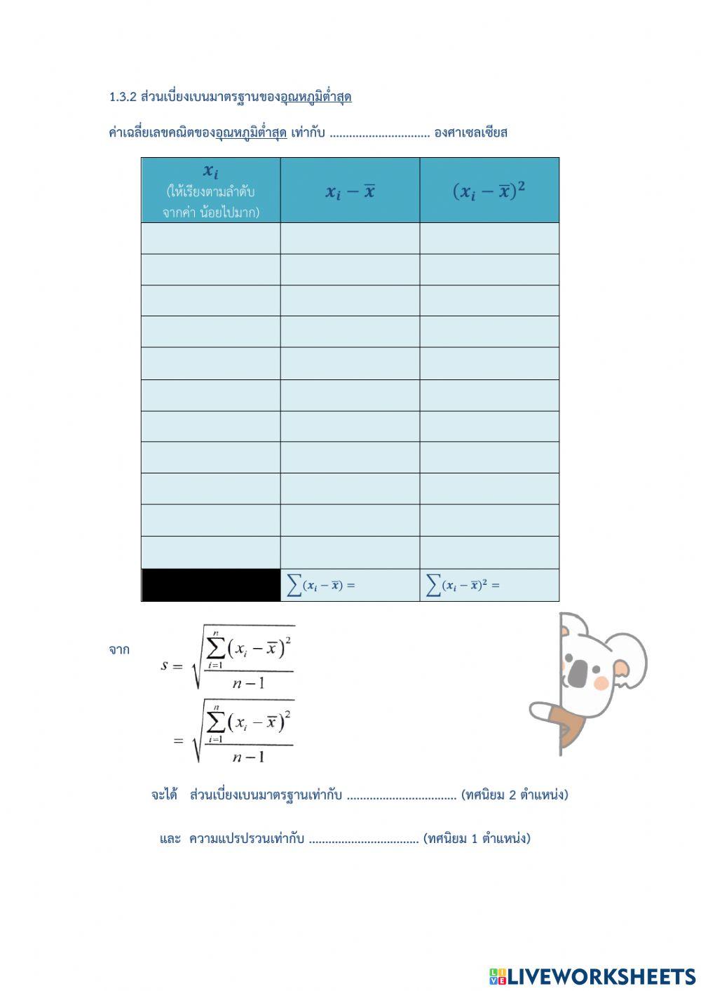 การวัดการกระจาย