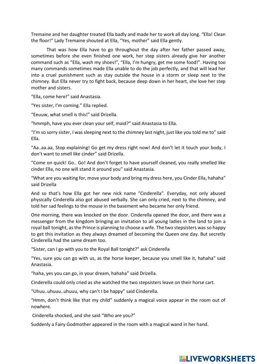 Narrative Text ( Fairy Tales )