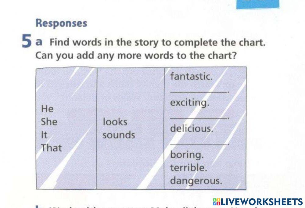 Adjectives of feelings