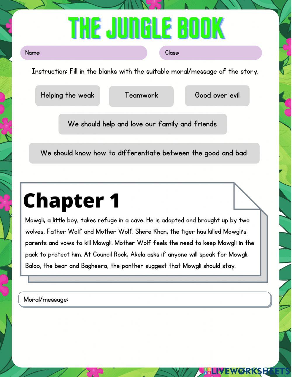 The Jungle Book (Moral of the story)