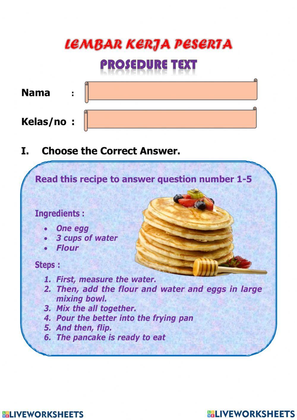 PROCEDURE TEXT
