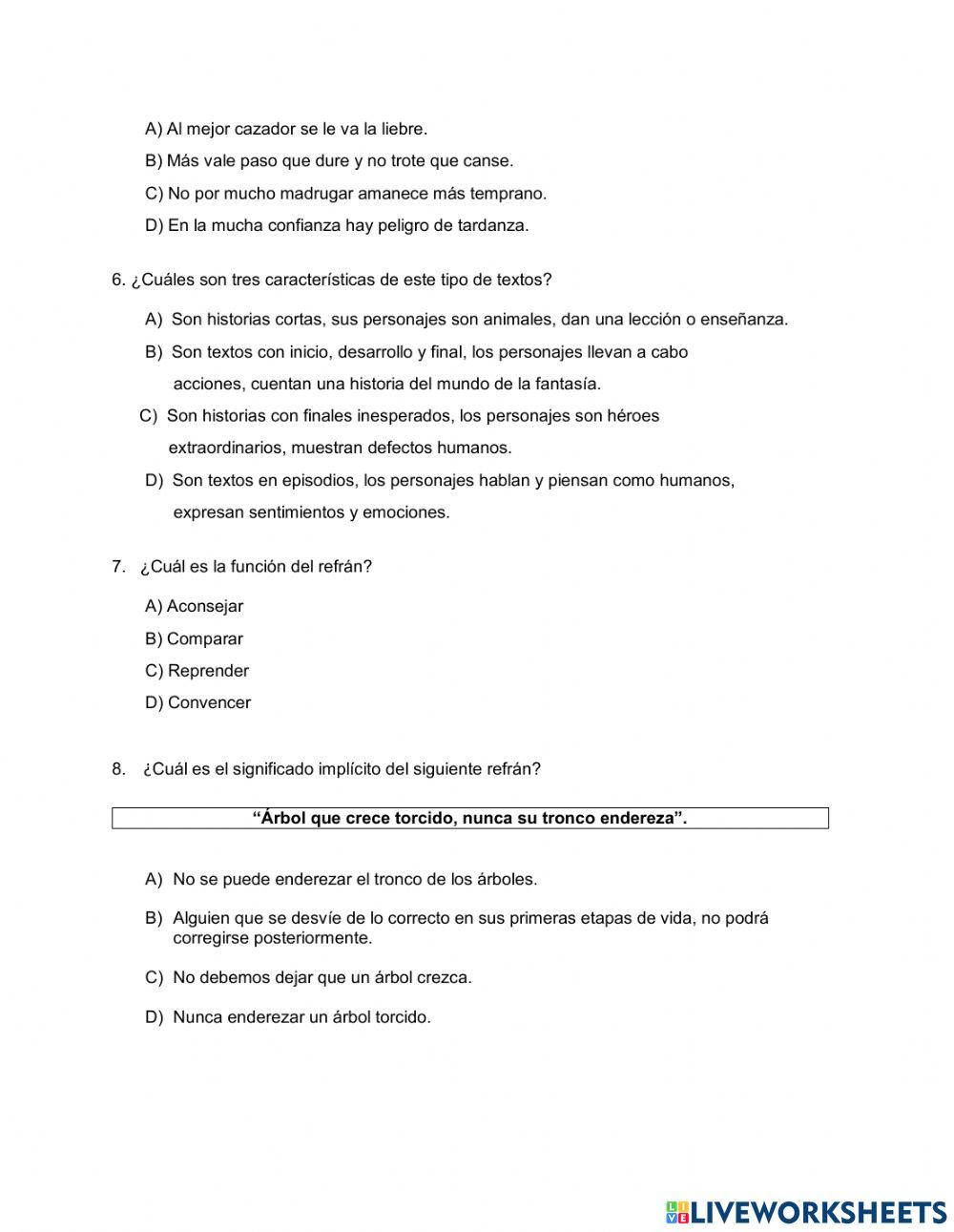 Examen español trim1