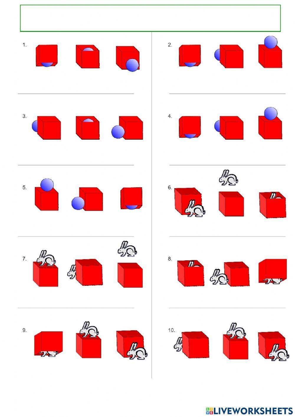 Prepostions of place listening