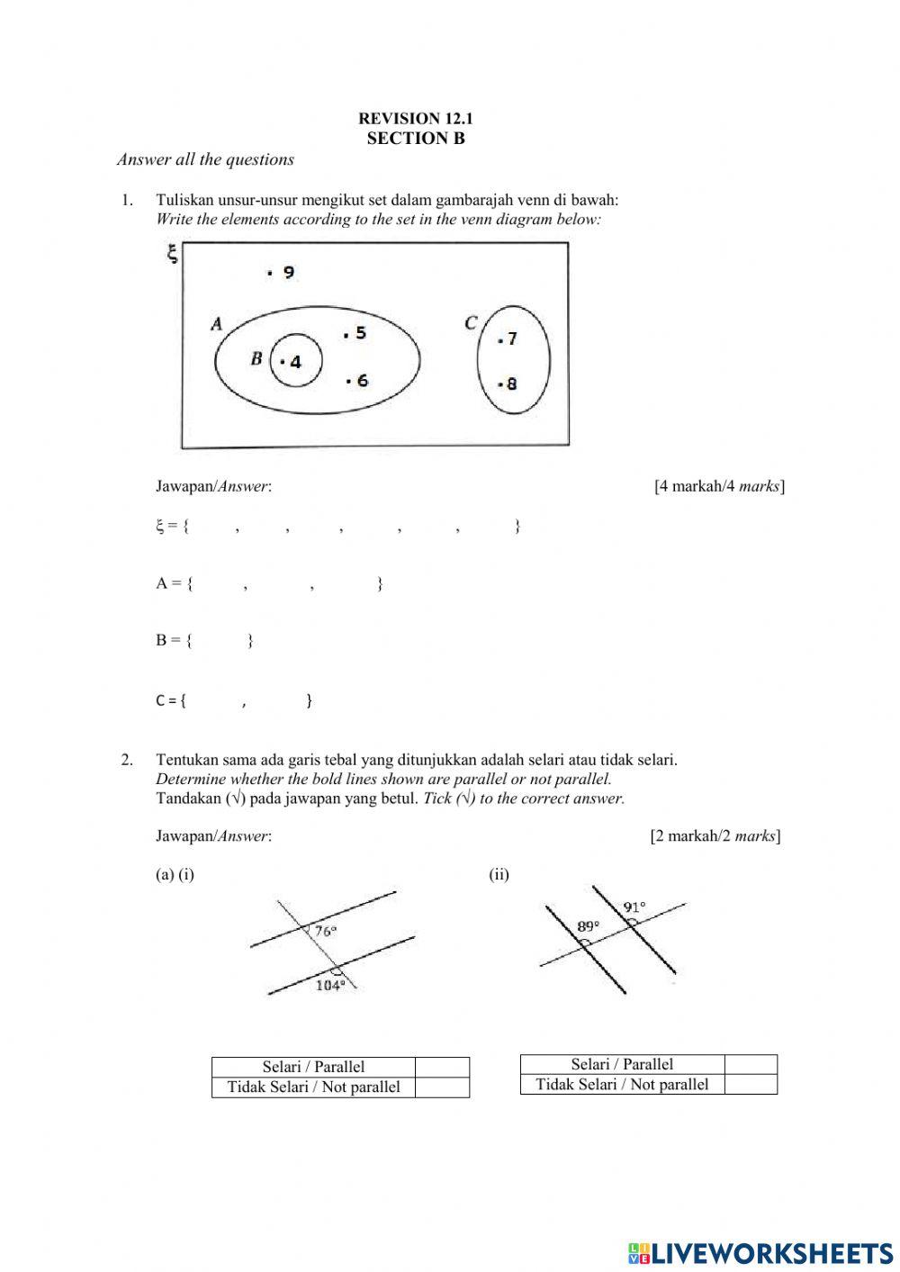 Revision 12.1 section B