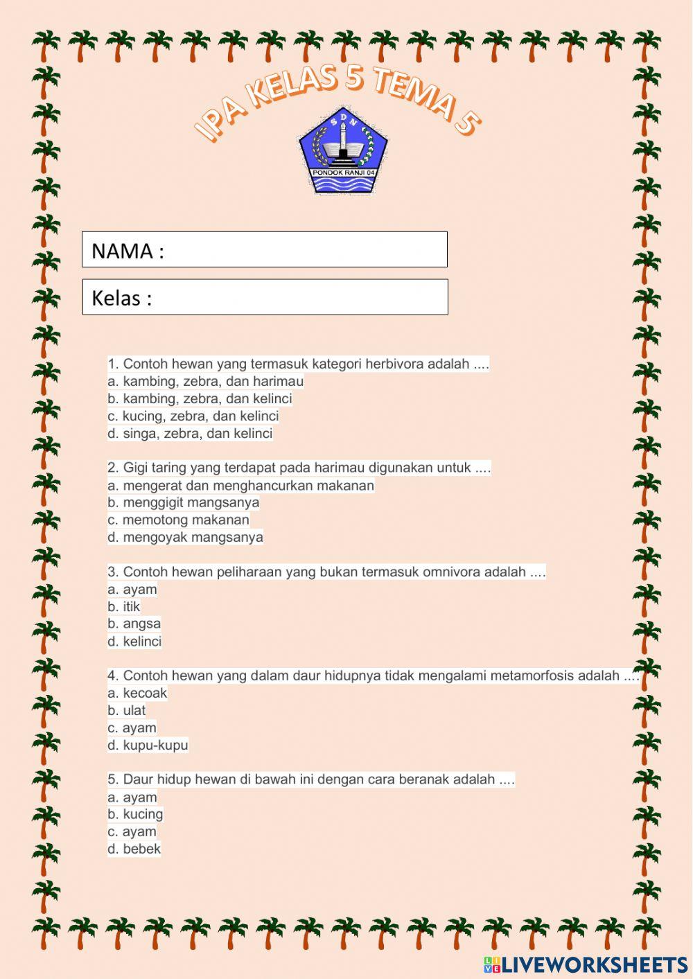 IPA Ekosistem Kelas 5