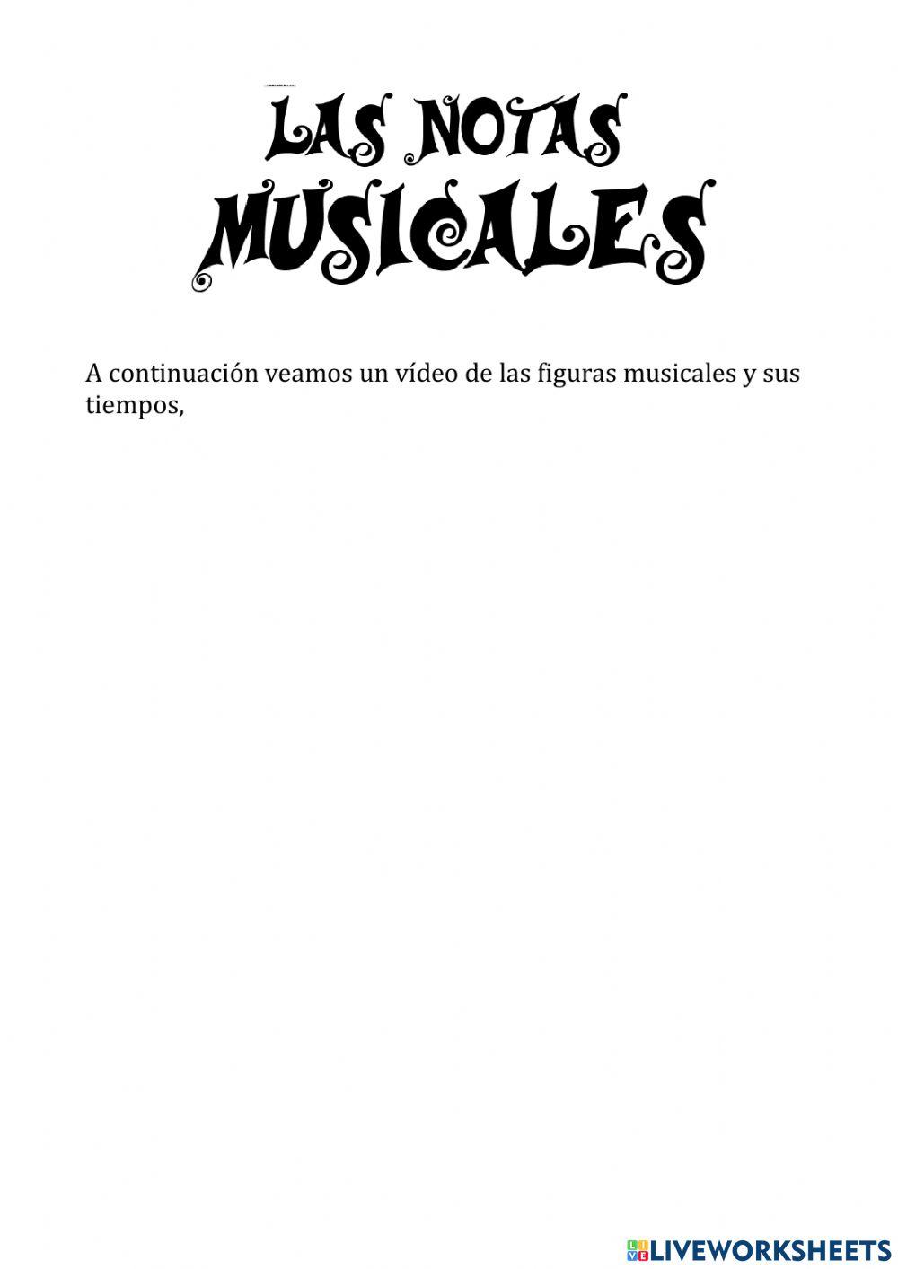Las notas musicales