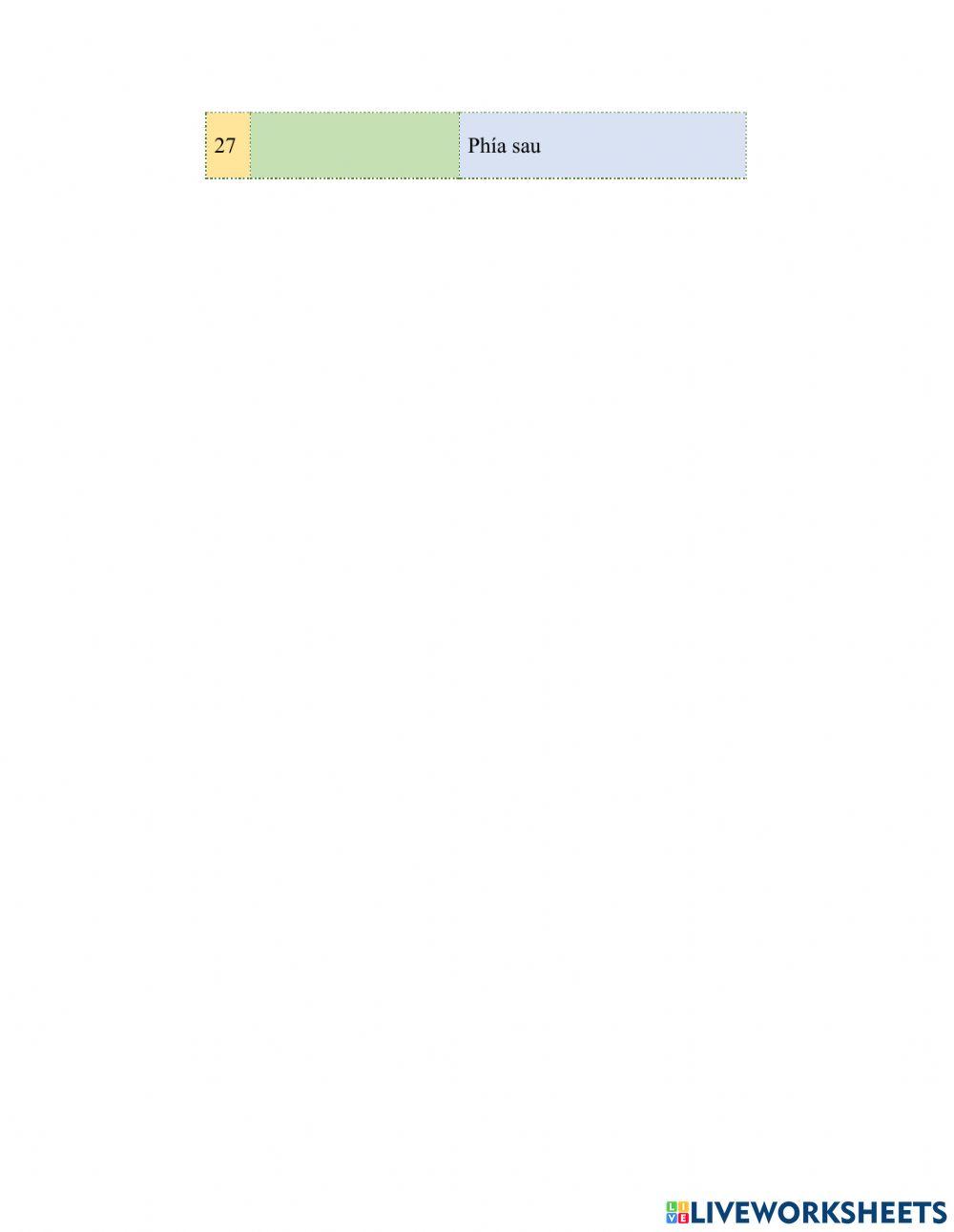 Fun for movers vocab U6