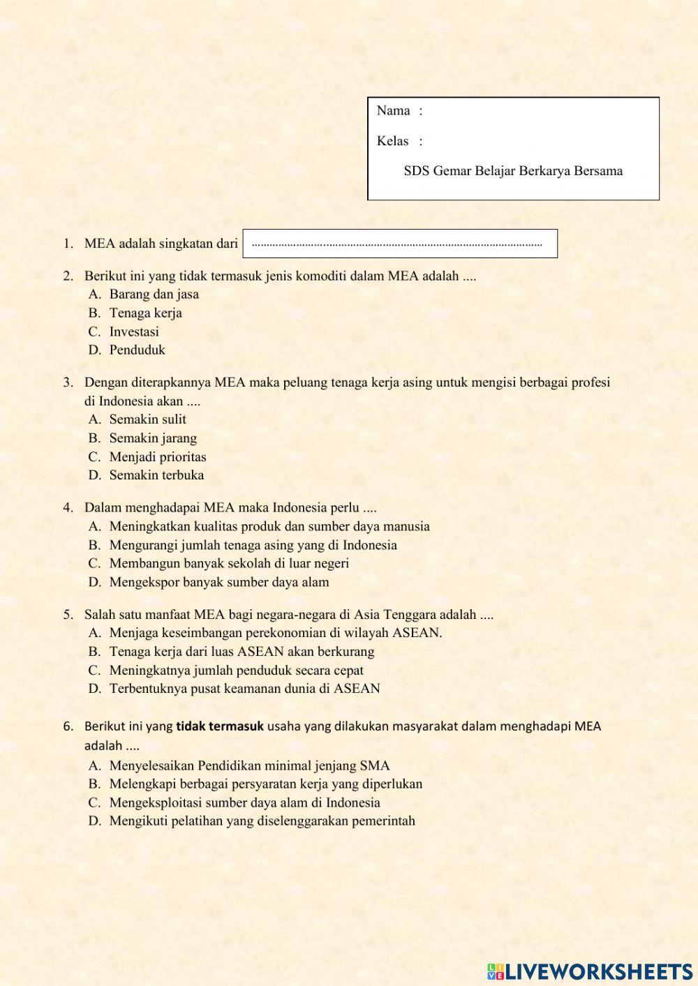 Posisi dan Peran Indonesia di Ketenagakerjaan dalam Lingkup ASEAN