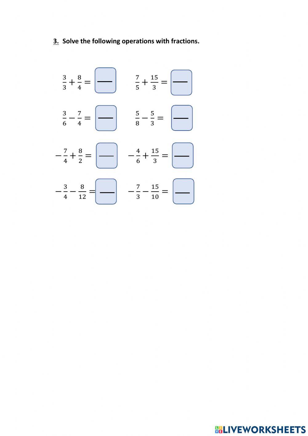 Adding and subtracting fractions. Equivalent fractions