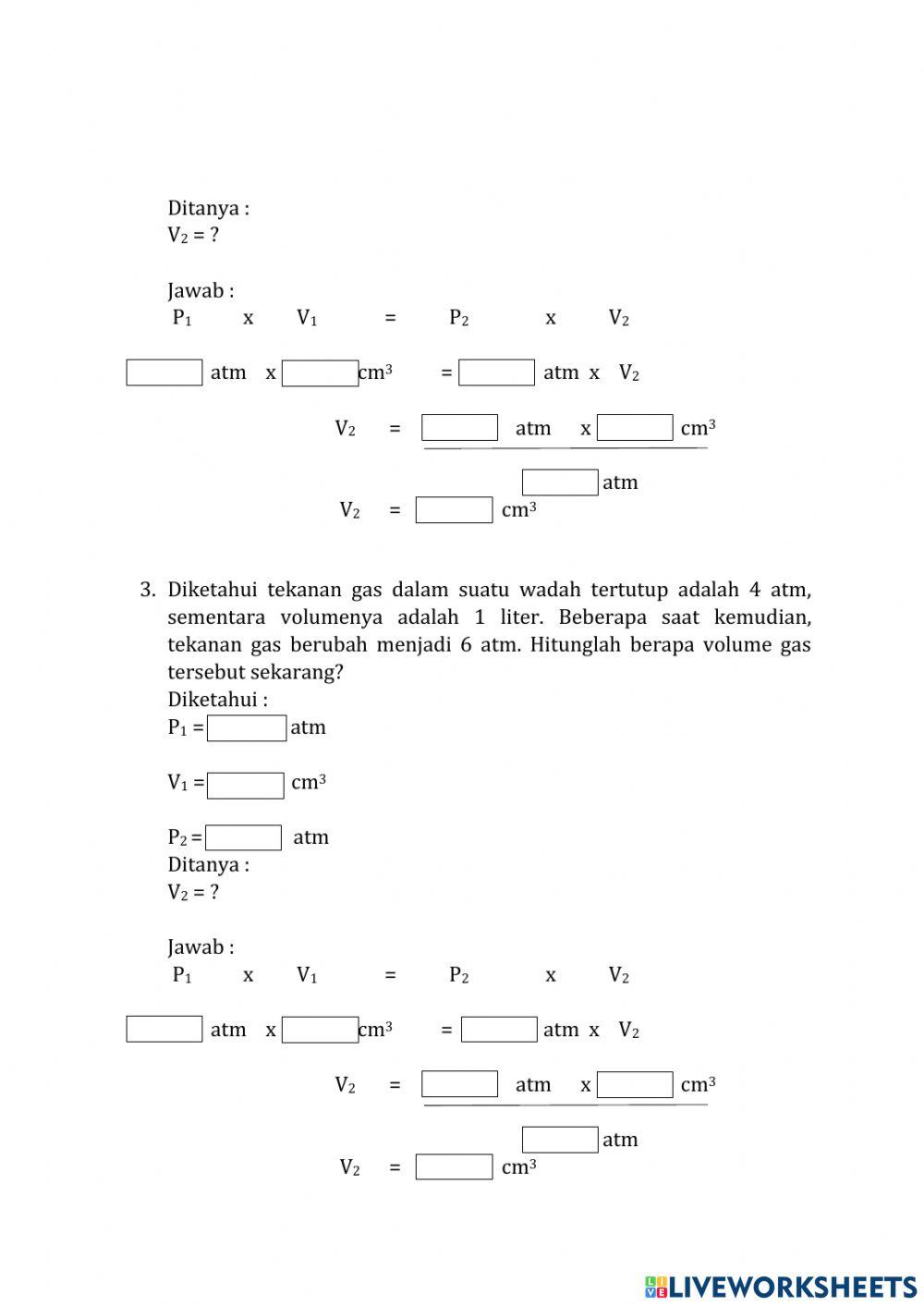 Hukum Boyle Kelas VIII