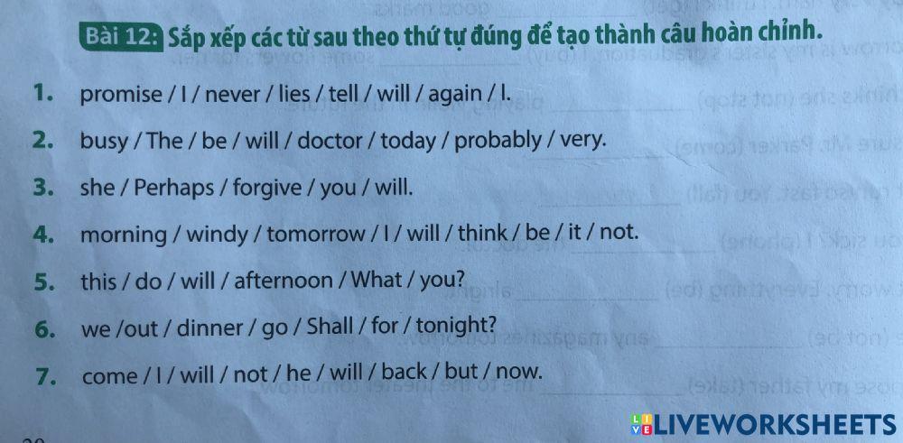 Grammar - e7 - future tense