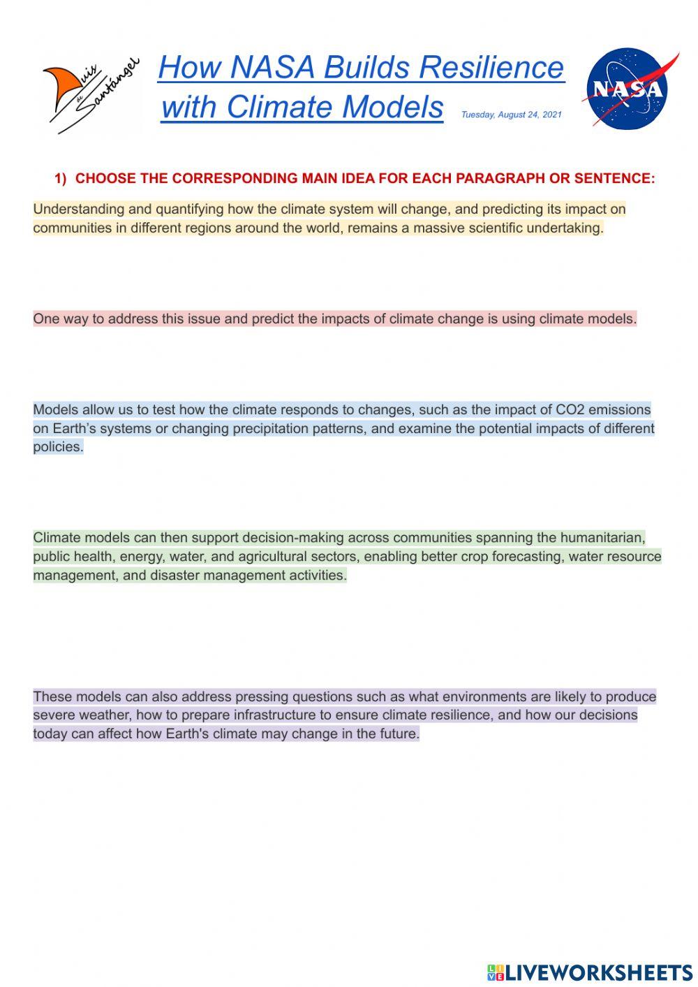 Building Resilience with Climate Models