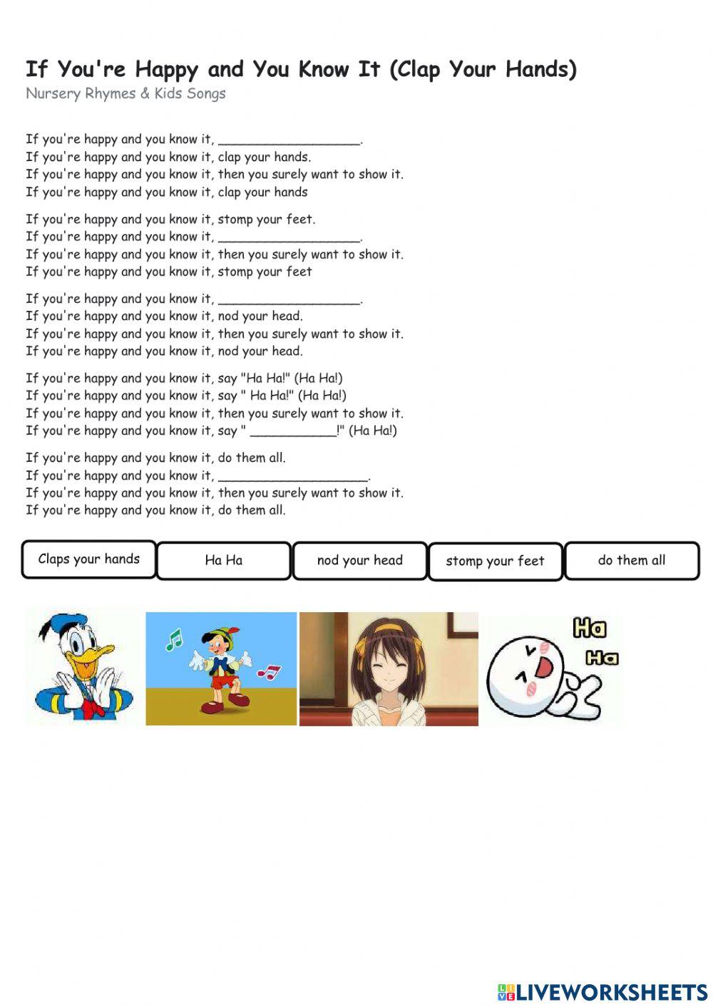 If you happy and you know it.