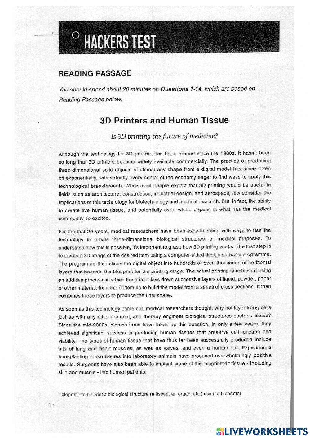 IELTS READING - PRACTICE TEST 5