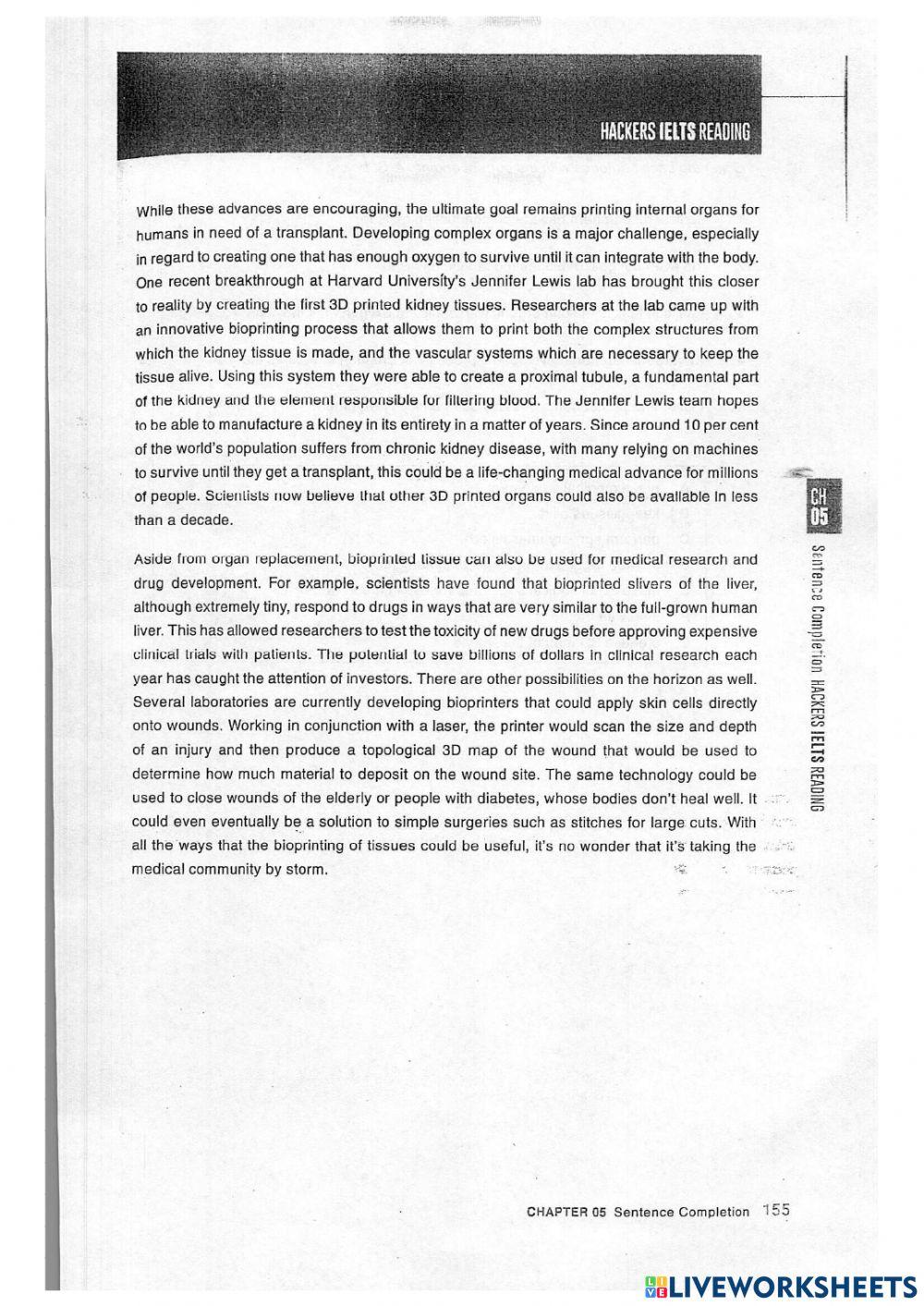 IELTS READING - PRACTICE TEST 5