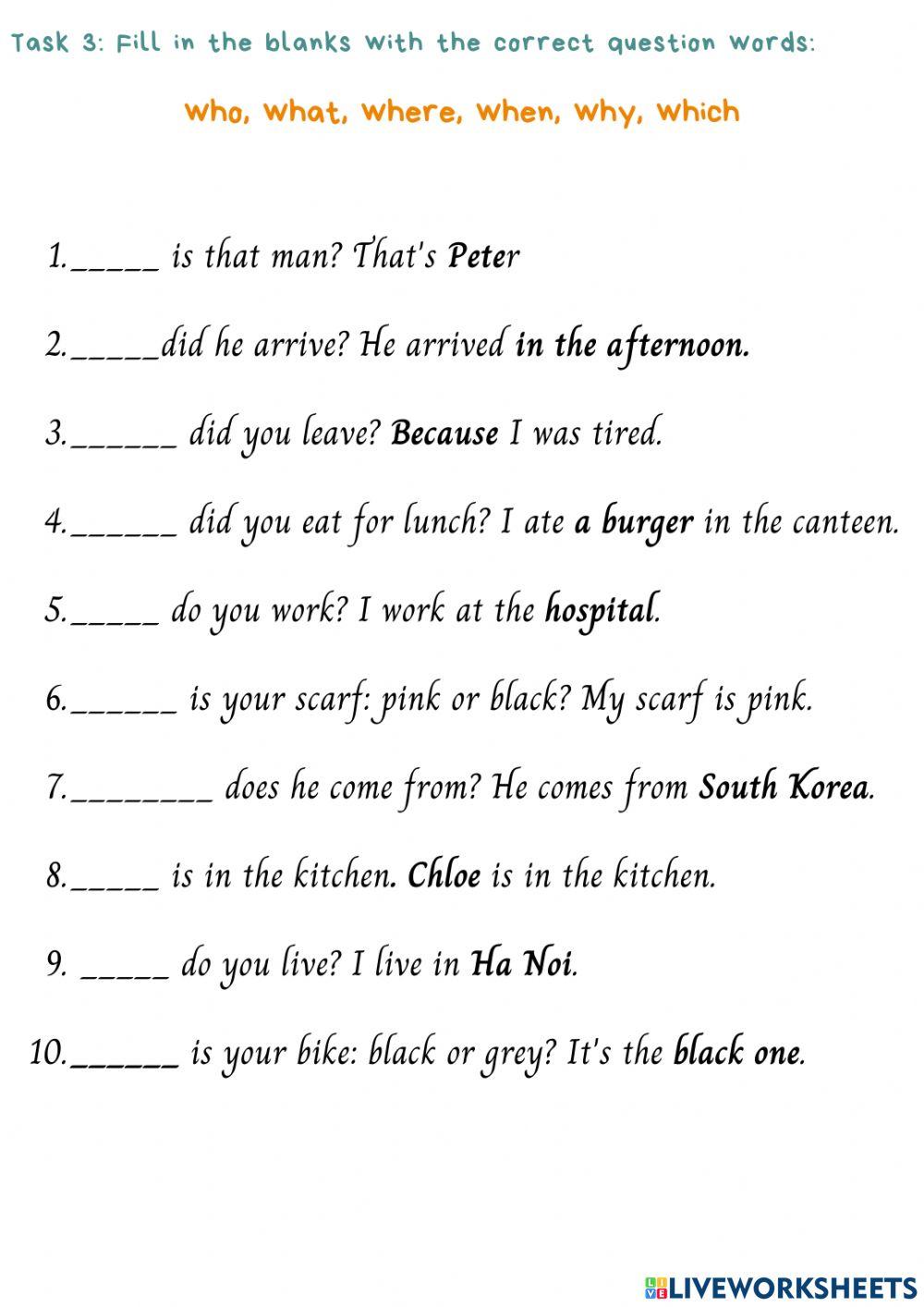 Movers 7 Worksheet 14.11.2021