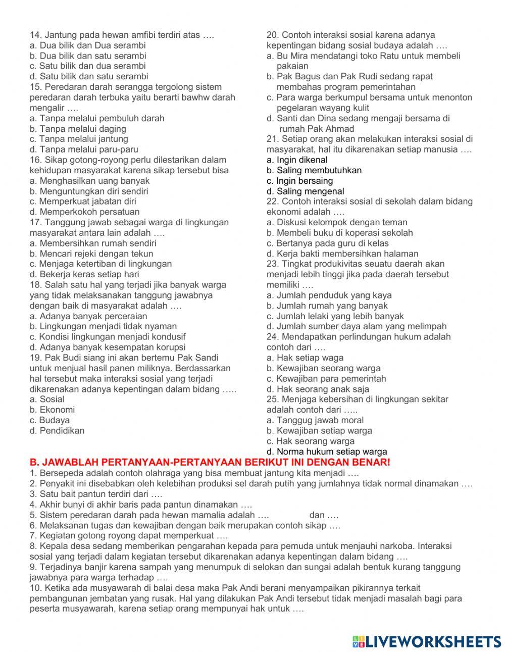 Ulangan tema 4 sub 3