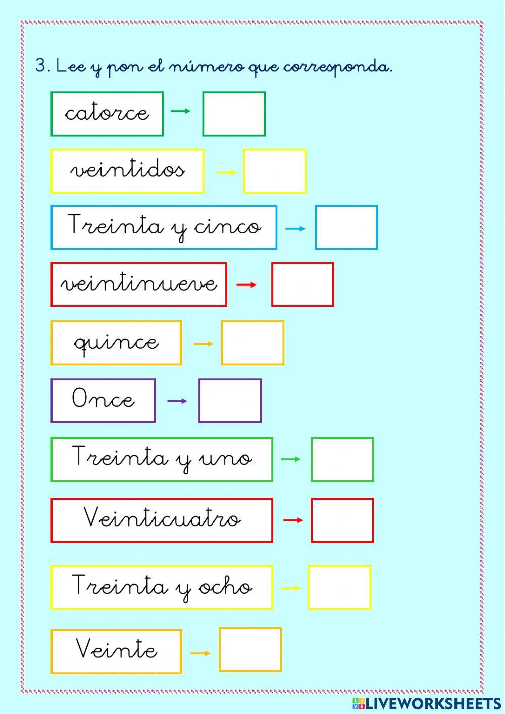 Números hasta el 30