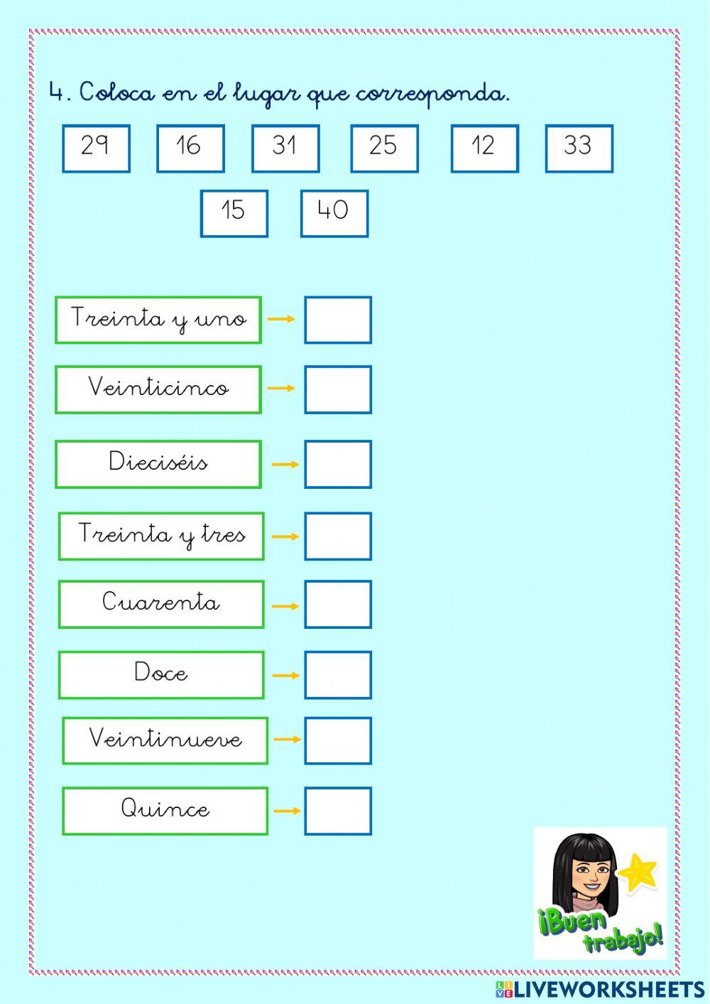 Números hasta el 30 Números hasta el 30